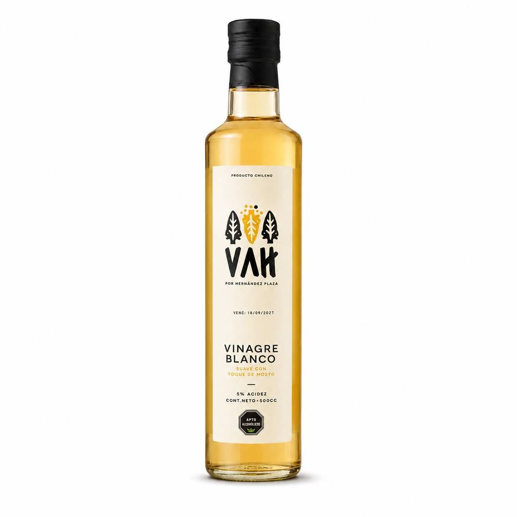 Vinagre Blanco VAH con Mosto de Uva Blanca 500 cc