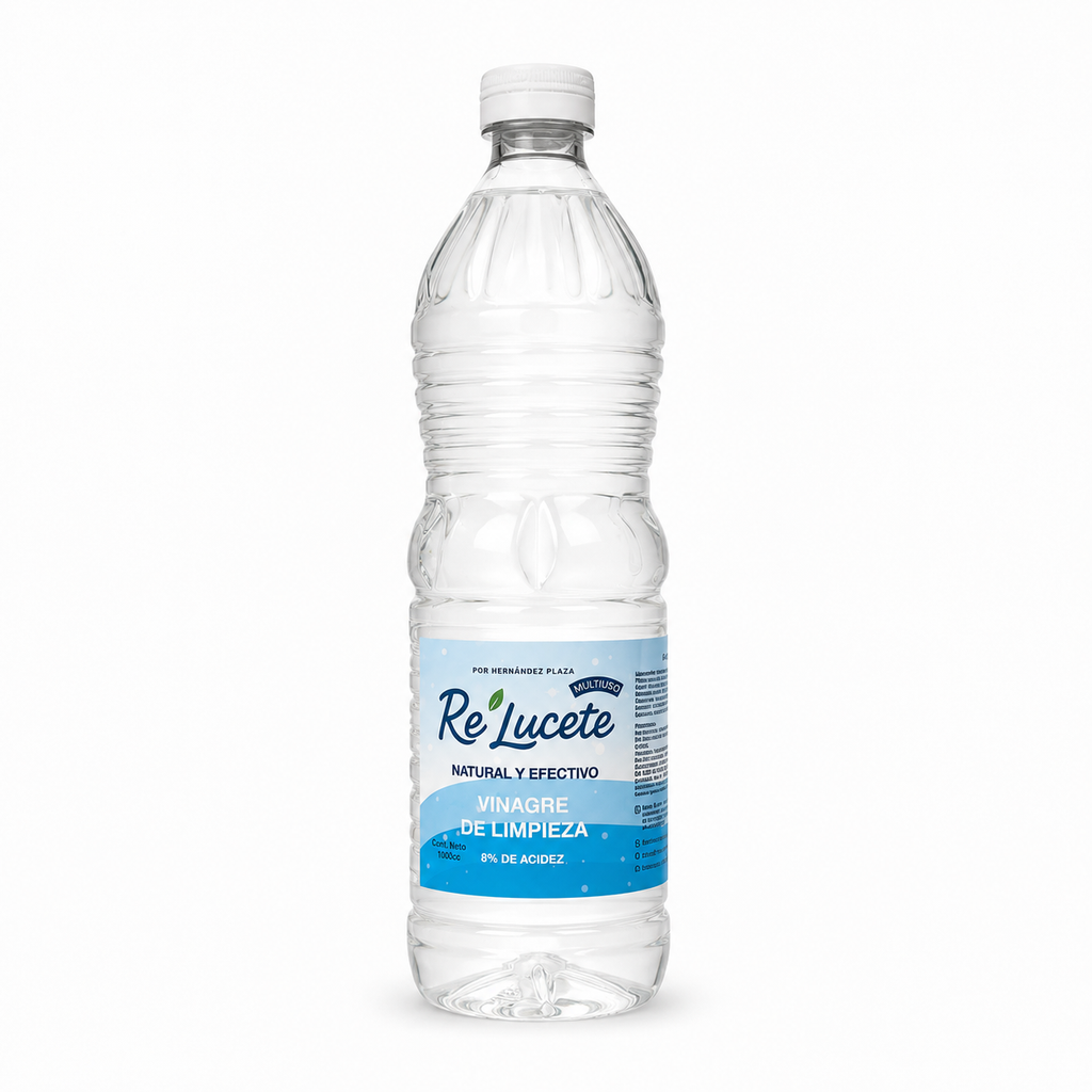 Vinagre de Limpieza Re Lucete 8% Acidez 1 Litro